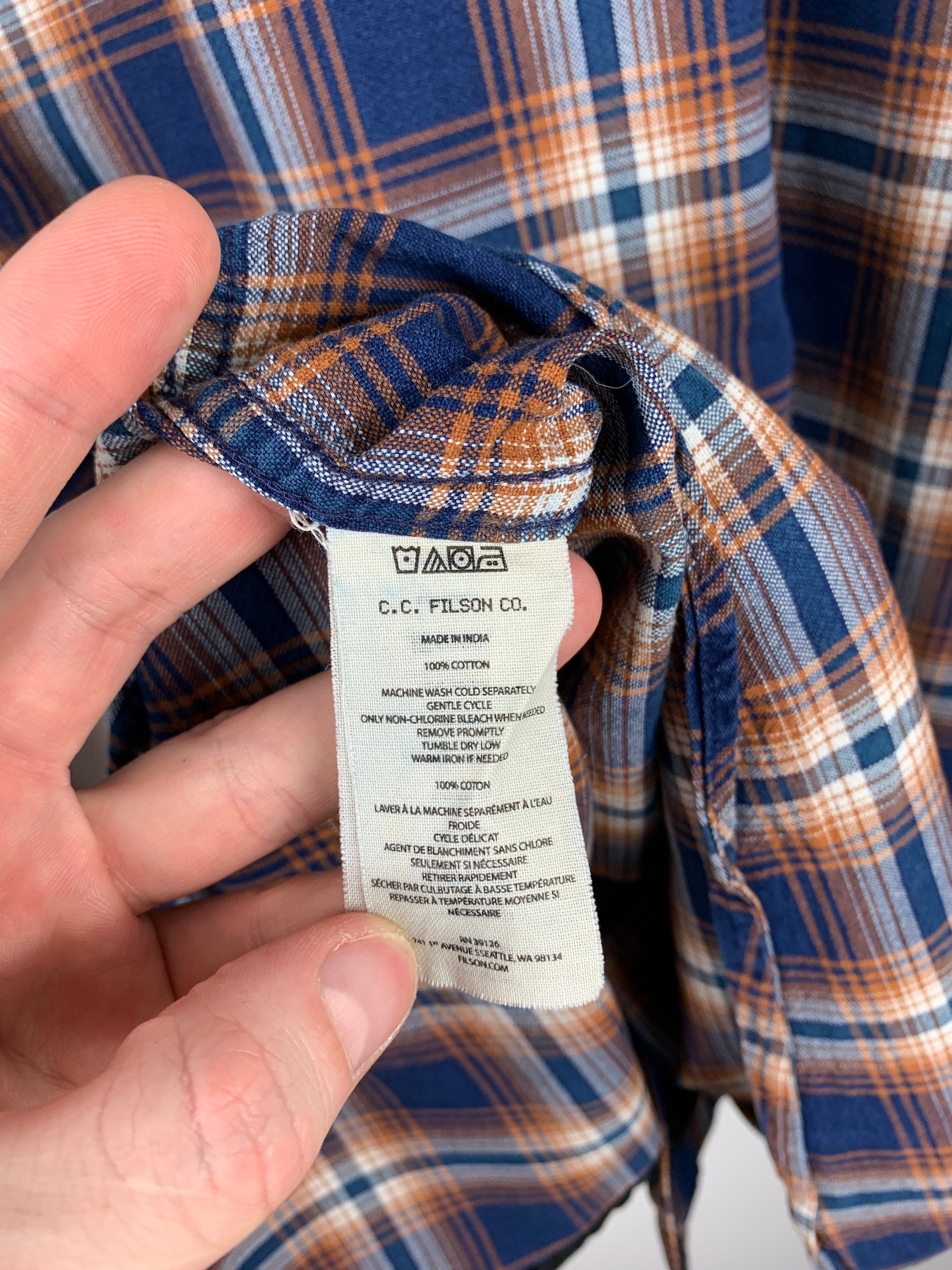 Chemise carreaux flanelle pour homme Destockage Grossiste