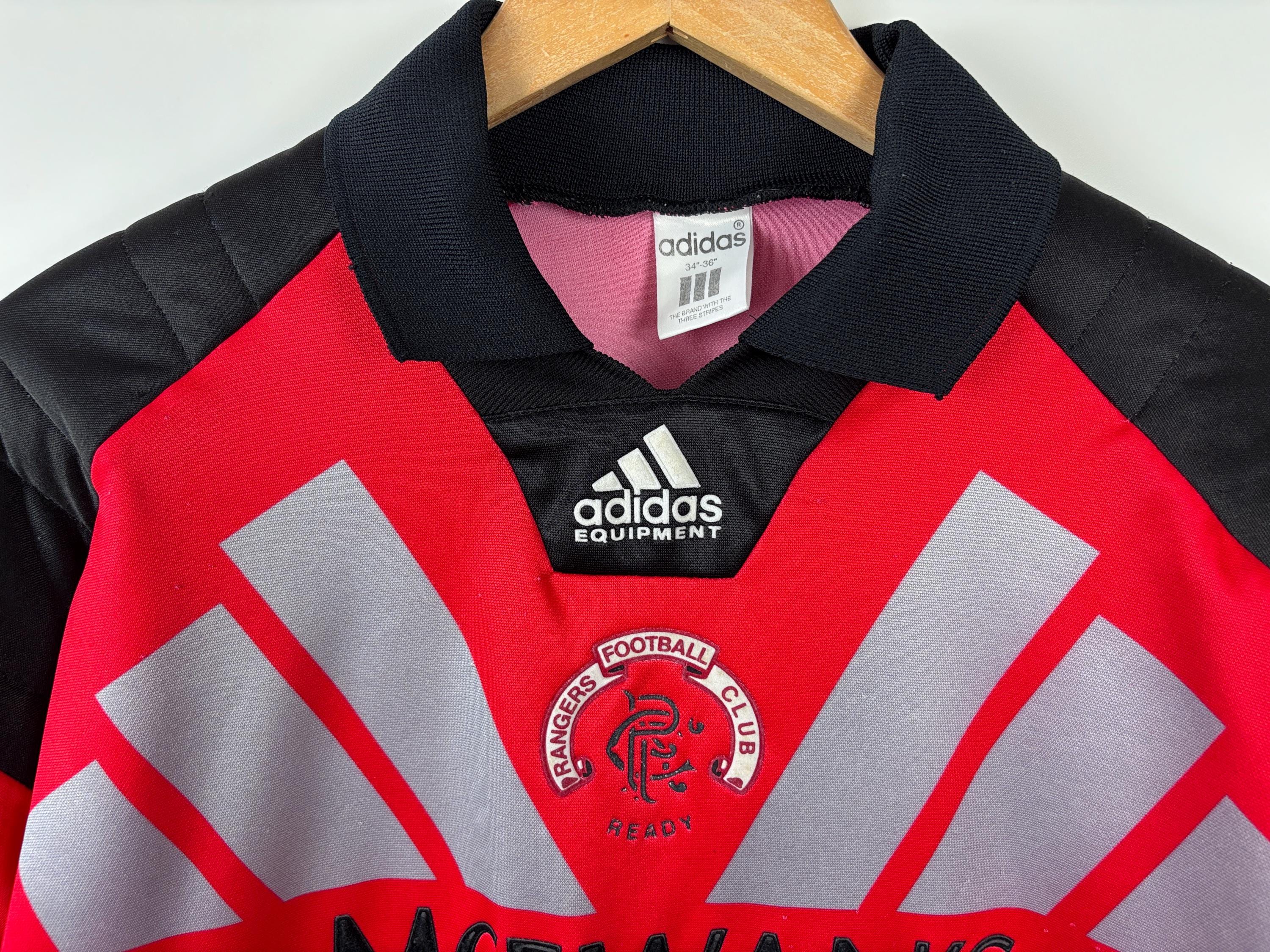 Rare FC Rangers 1992-1994 Goalkeeper Football Shirt Adidas