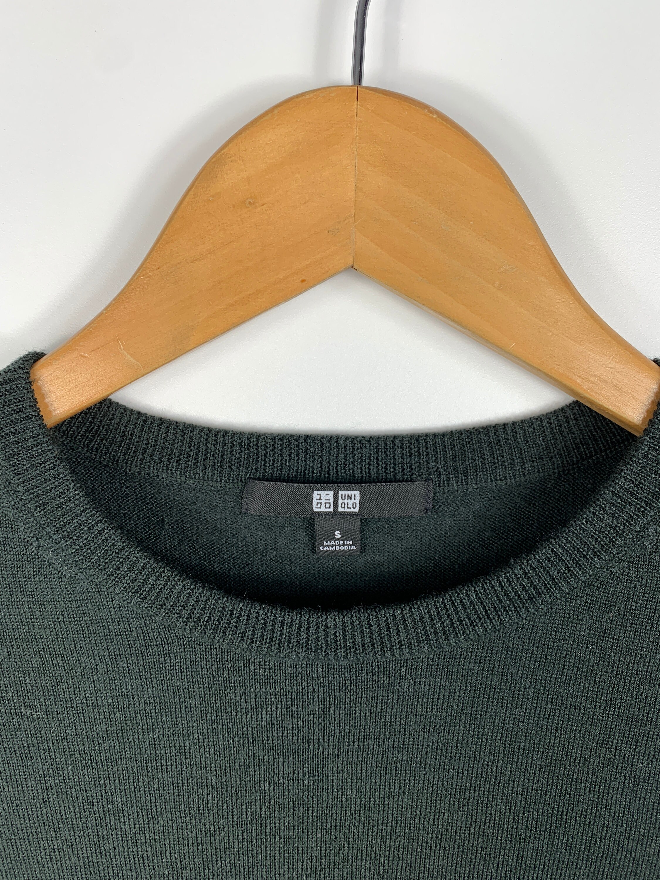 Sweat Manches Longues Uniqlo Gris Taille XL Homme - Coton Doux