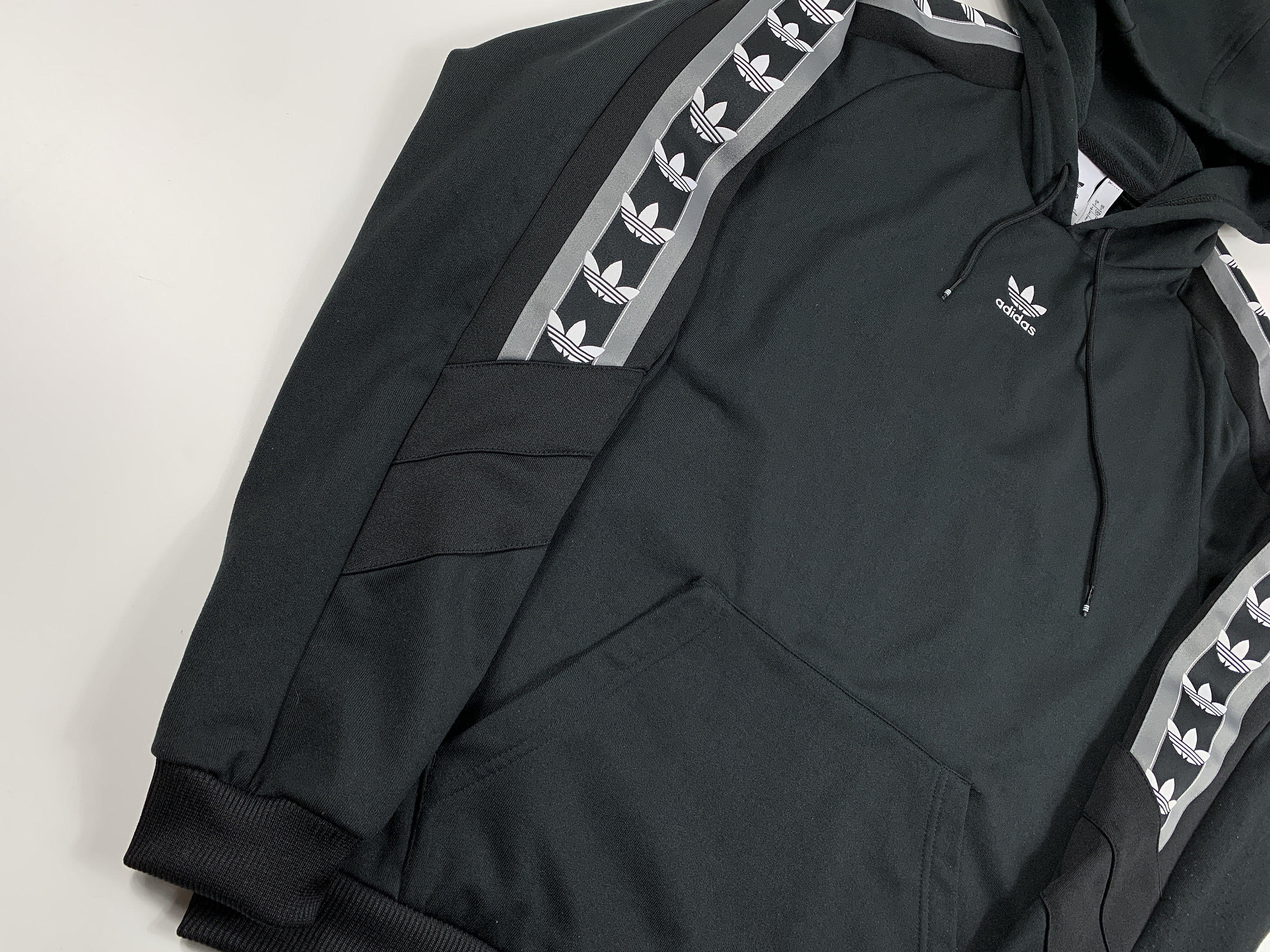 Black Adidas Taped Sweatshirt Etsy Logo Hoodie Size S - Mens Originals