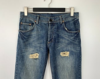 Pantalon Jean G-Star Droit Délavé - Taille W27 L34 (36/38) - Vintage Neuf Avec étiquettes - Pour Femme
