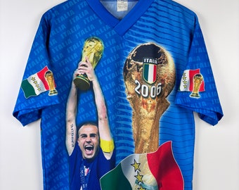Italy 2006 World Cup Winners Fan Football Jersey Soccer Shirt Size