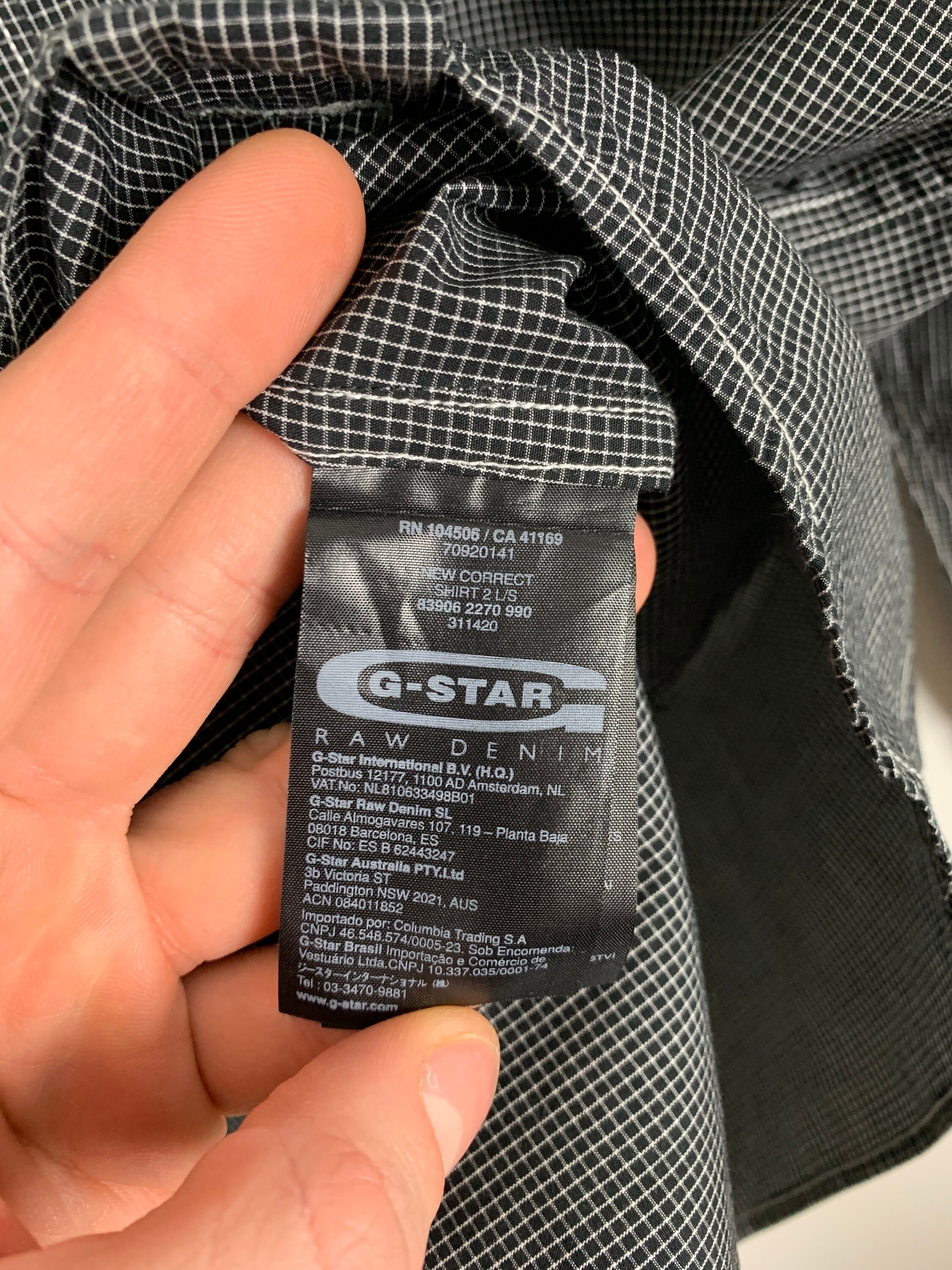 メンズ G-Star RAW コレクトライン ボタンダウンシャツ マイクロ 