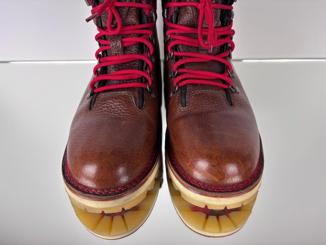 Mens Wolverine Lace Up Leather Boots Brown Size US 11 / UK 10 / EU 44, foto 2 di 5
