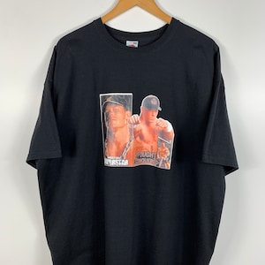 Vintage WWE John Cena Print Black Mens Size 3XL