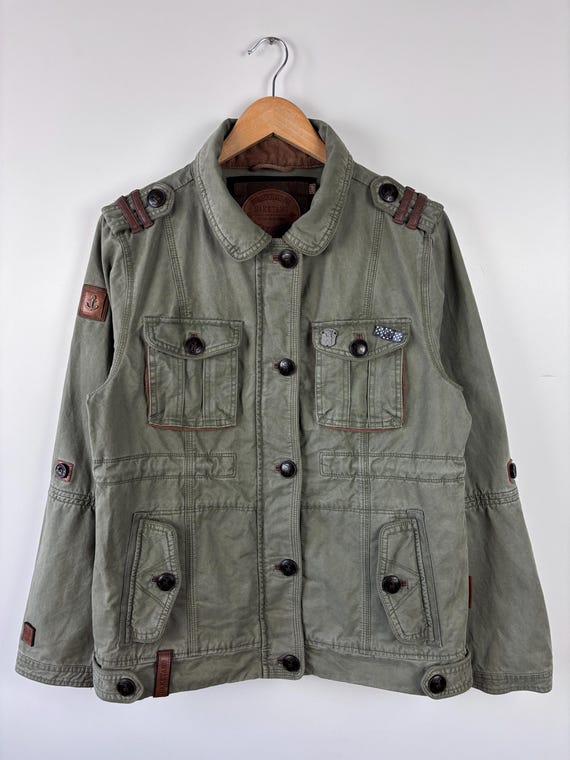 Womens Naketano Full Zip Jacket Khaki Size L