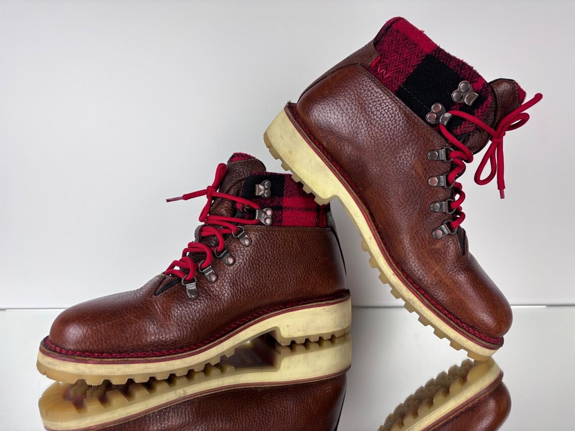 Mens Wolverine Lace Up Leather Boots Brown Size US 11 / UK 10 / EU 44, foto 3 di 5