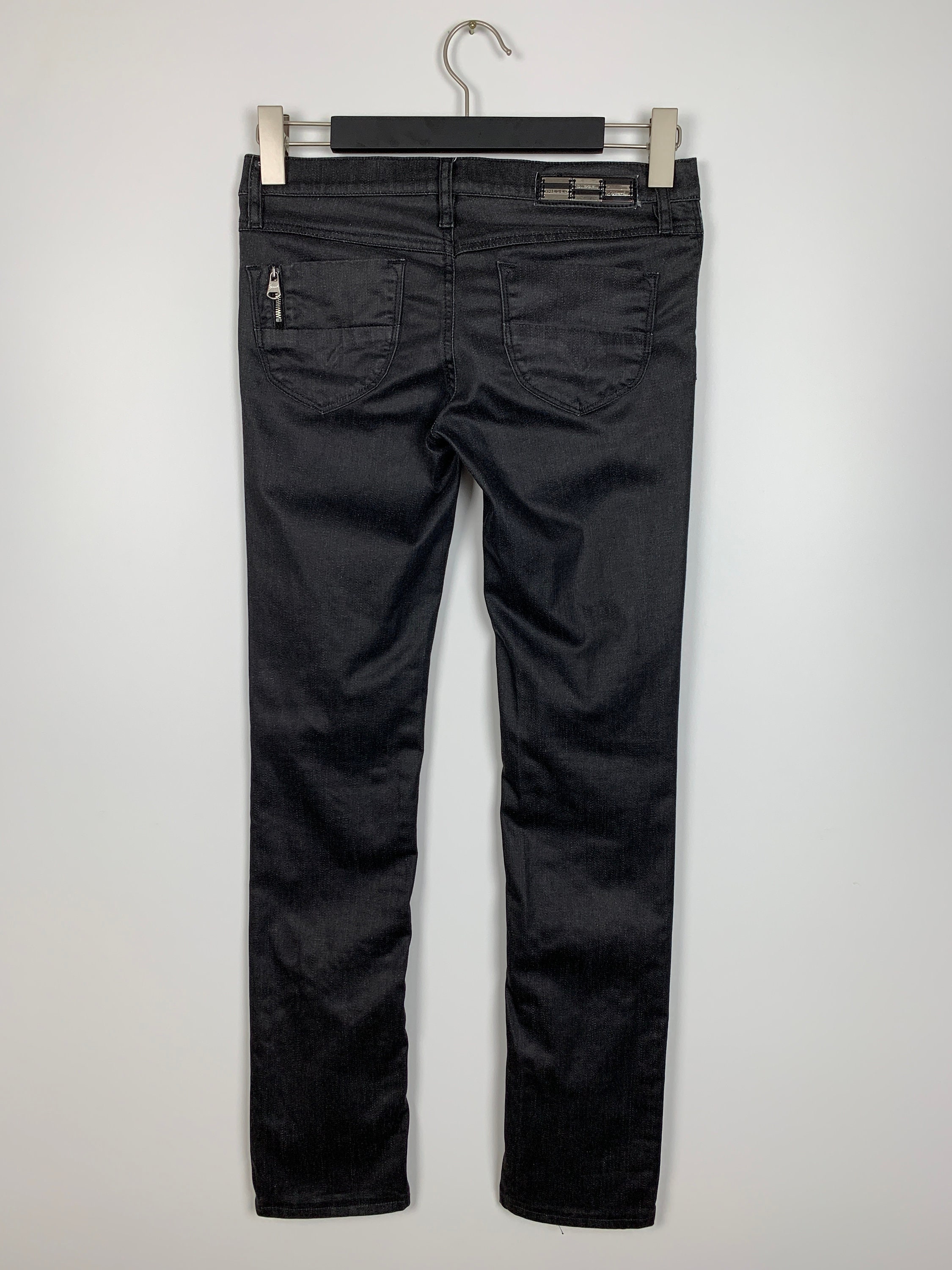 Womens Diesel LIVYBIKER Denim Jeans Pants Black Size 27x32 Etsy UK