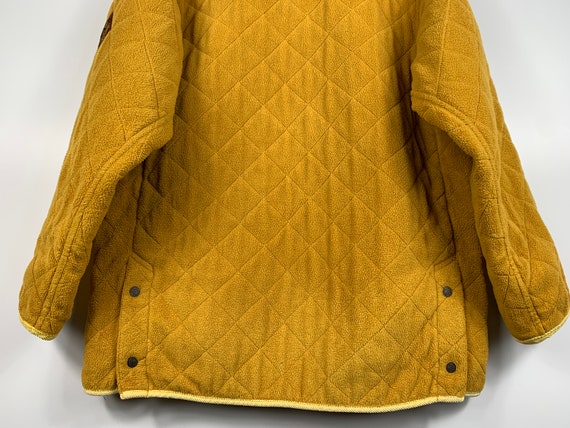 Mens Vintage Henri Lloyd Quilted Fleece Jacket Ye… - image 6