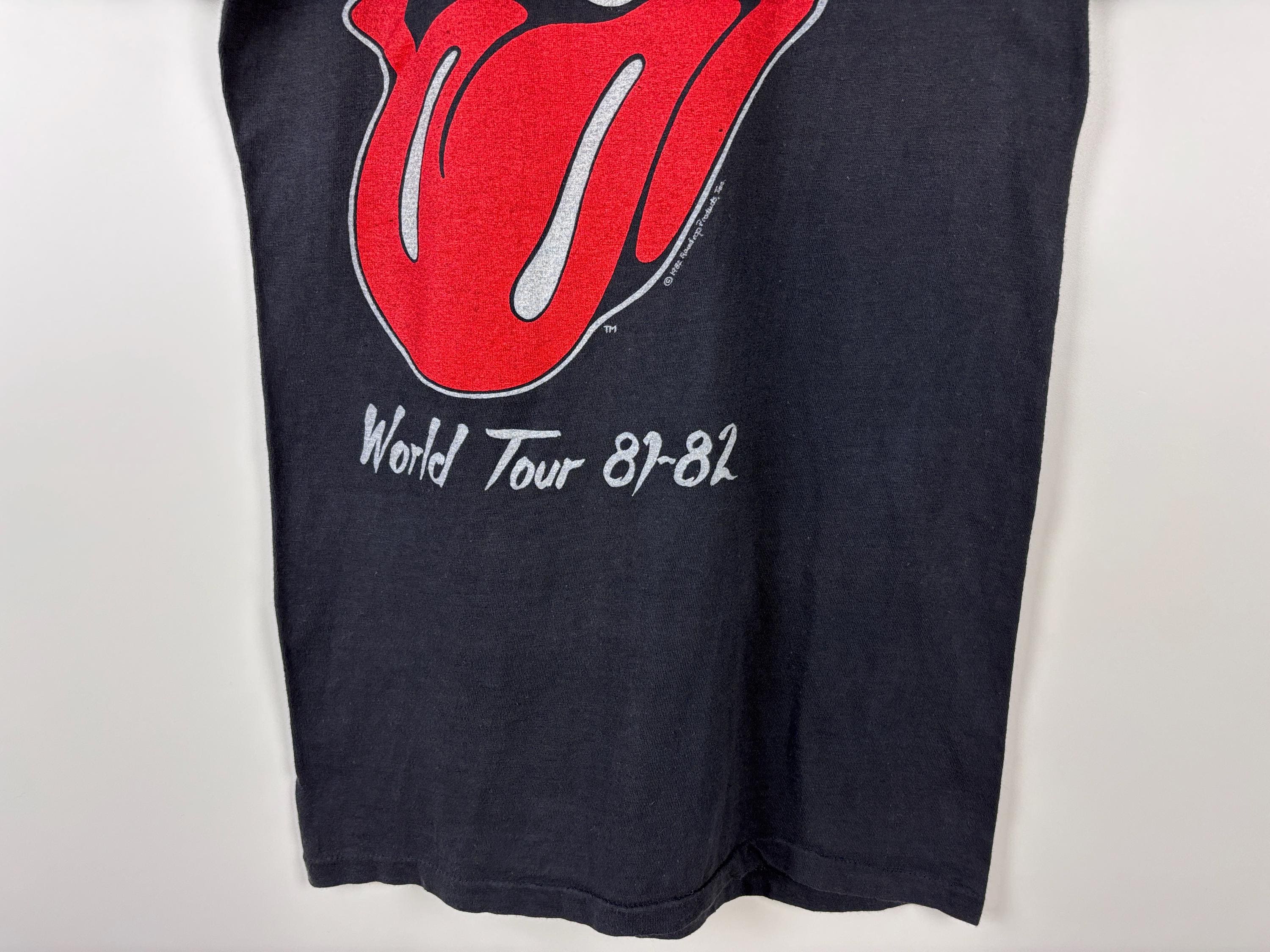 RARE Rolling Stones 1981-1982 World Tour T-shirt Screen Stars Made