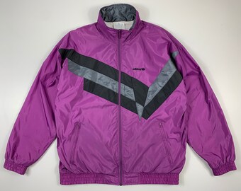 Purple Adidas Jacket - Etsy Hong Kong