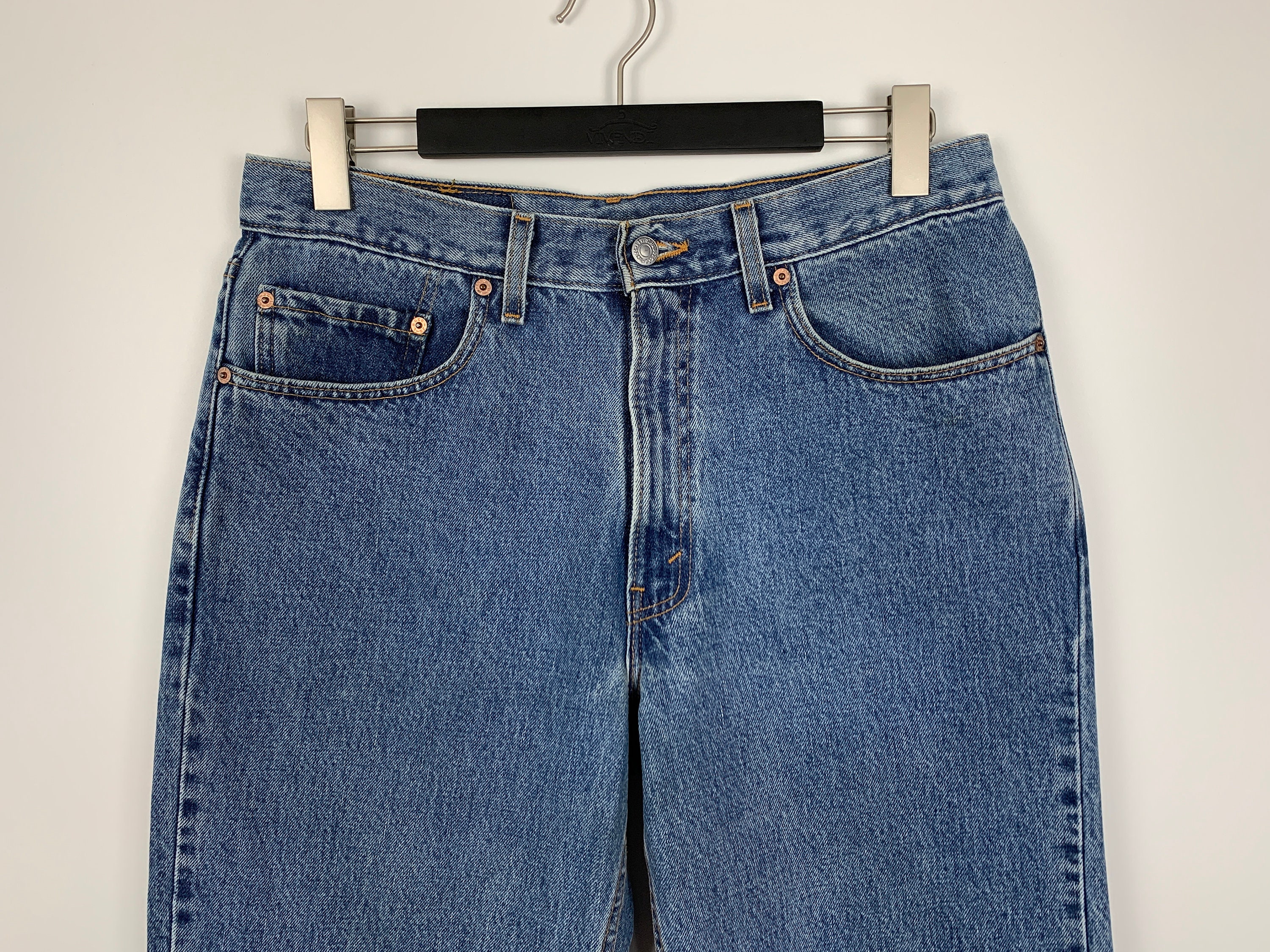 Herren Vintage Levis 550 Blue Denim Jeans Made In USA Hose Herren 