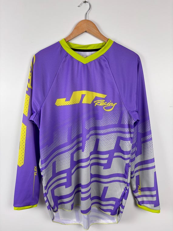 Mens JT Racing Jersey Motocross Flex MX Shirt Purple Size ~M - Etsy