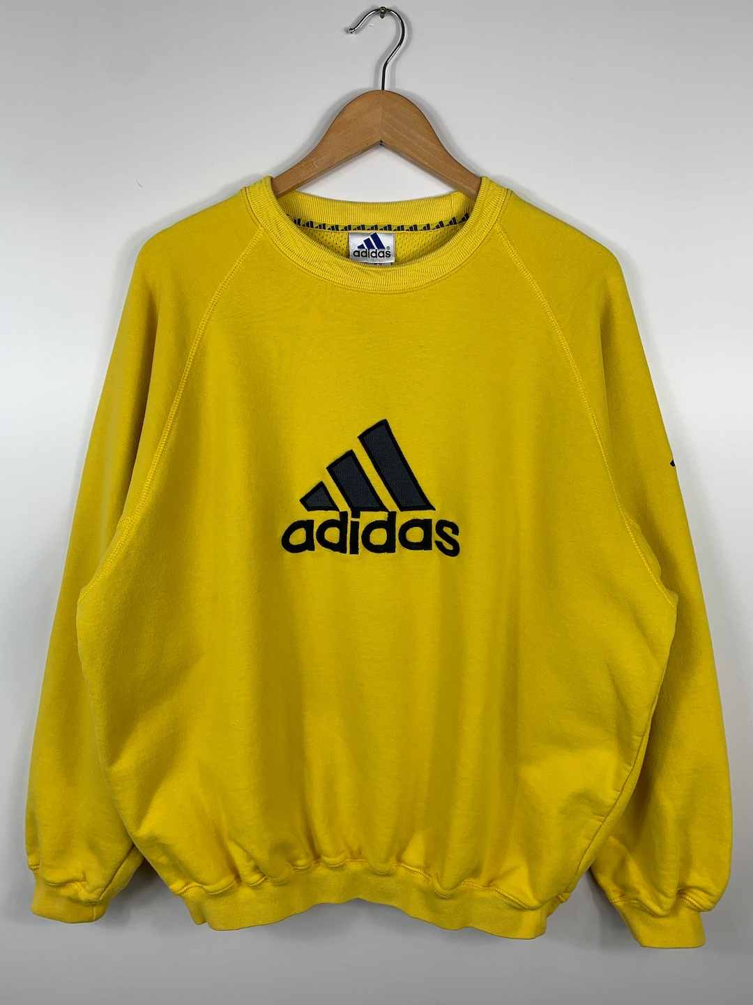 Adidas equipment yellow sweatshirt hotsell
