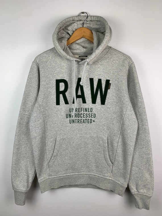 G-star Raw Ace Hoodie Sweatshirt RAW Gray Size L -