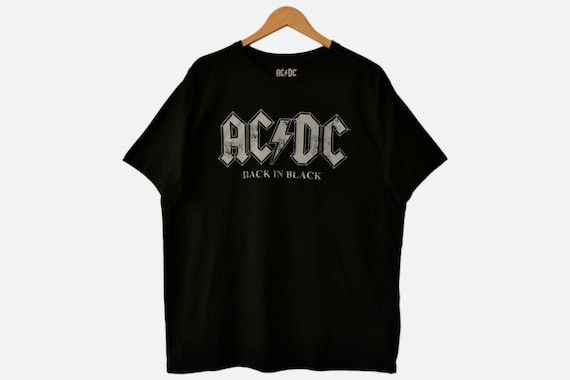 Men's AC DC Back in Black Rock T-shirt Size XL - Etsy