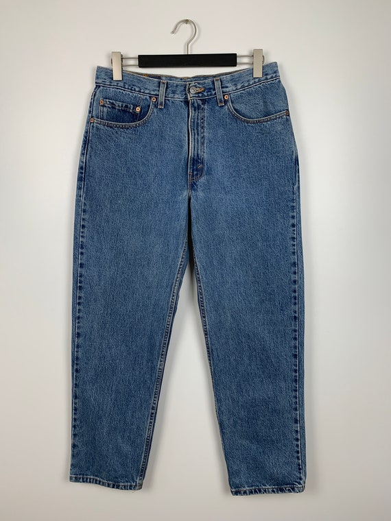 Mens Vintage Levis 550 Blue Denim Jeans Made In U… - image 2