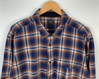 Chemise En Flanelle De Coton Filson à Carreaux Marron - Taille XXL, Neuf Avec étiquettes, Coupe Classique