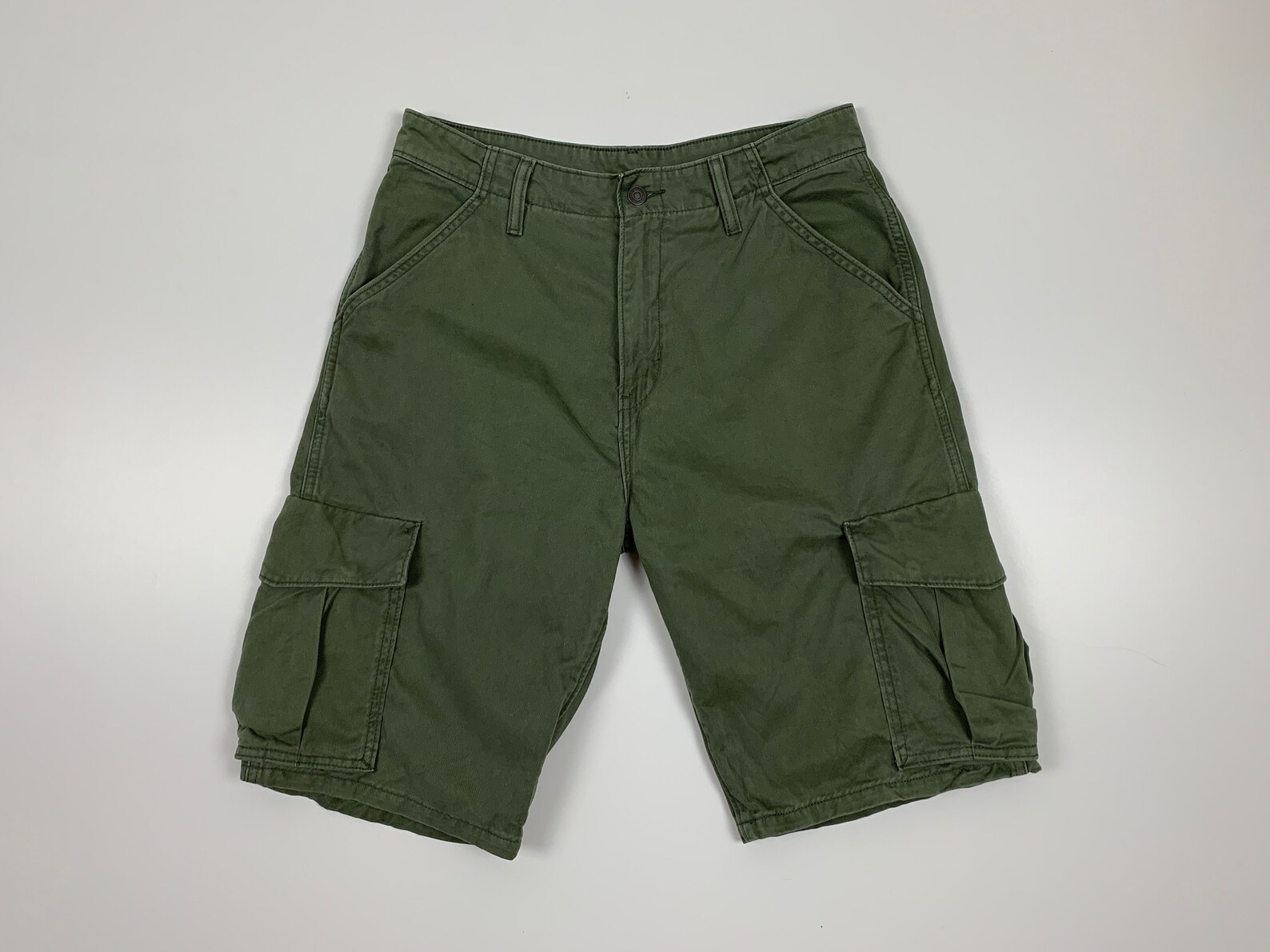 Vintage Mens Levis Cargo Shorts KhakiGreen Size 32 | Etsy