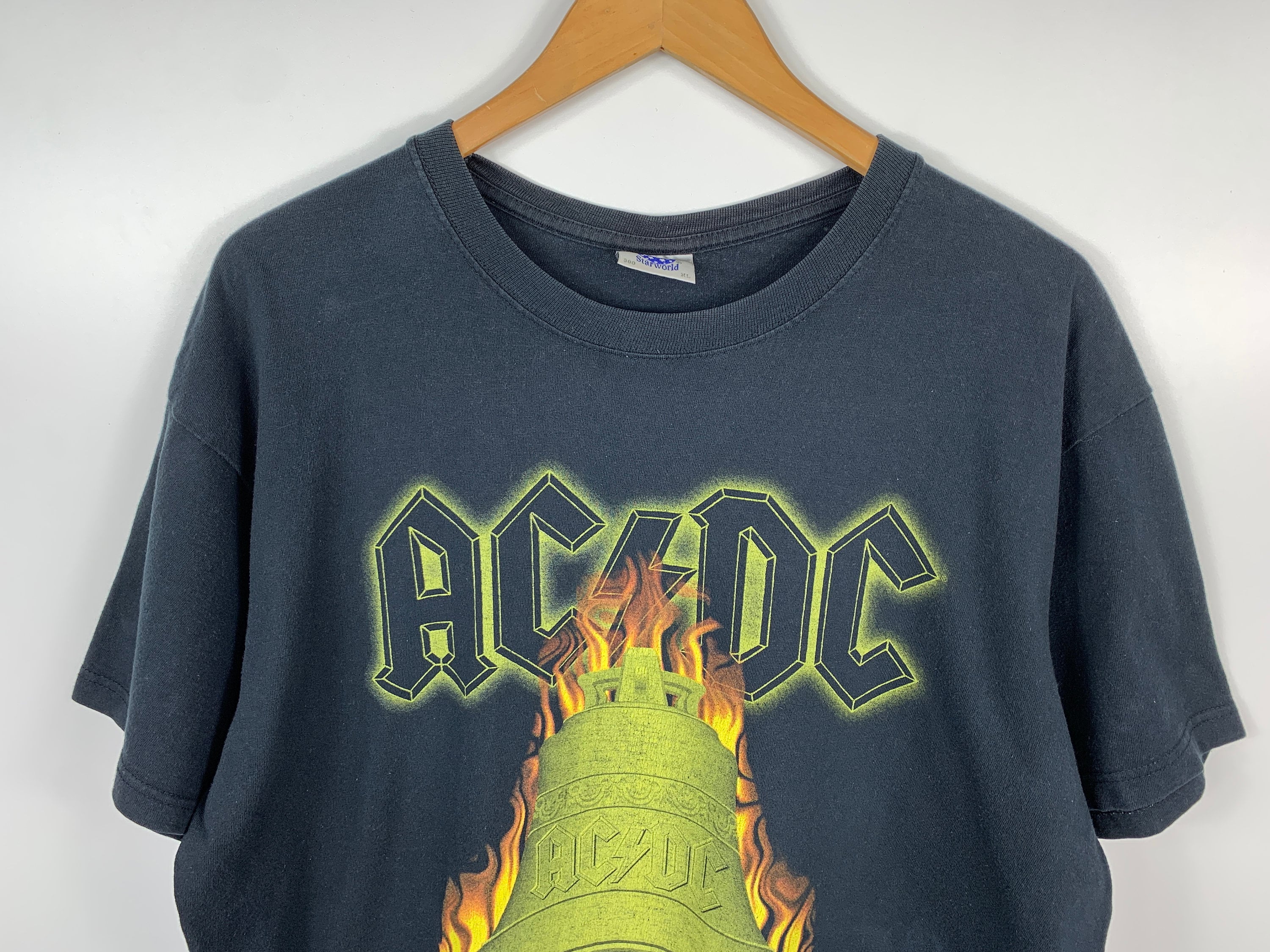 AC/DC HELL'S BELLS Tシャツ ブラック Ssize レア！ ACDC Vintage T-shirt Rock And Roll HELLS BELLS AC/DC Tshirt