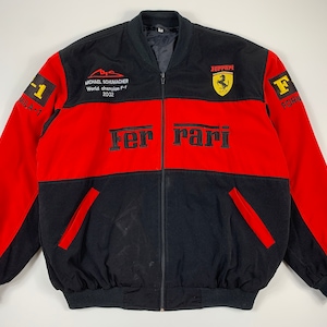 【レア】Ferrari F2002 フェラーリ レーシングボンバージャケット レア】Ferrari F2002 フェラーリ レーシングボンバージャケット