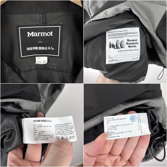 Uniform Bridge X Marmot Anorak Jacket Gray Black Mens Size XL - Etsy