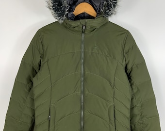 Veste Salomon Puffer Down Femme Vert Taille M