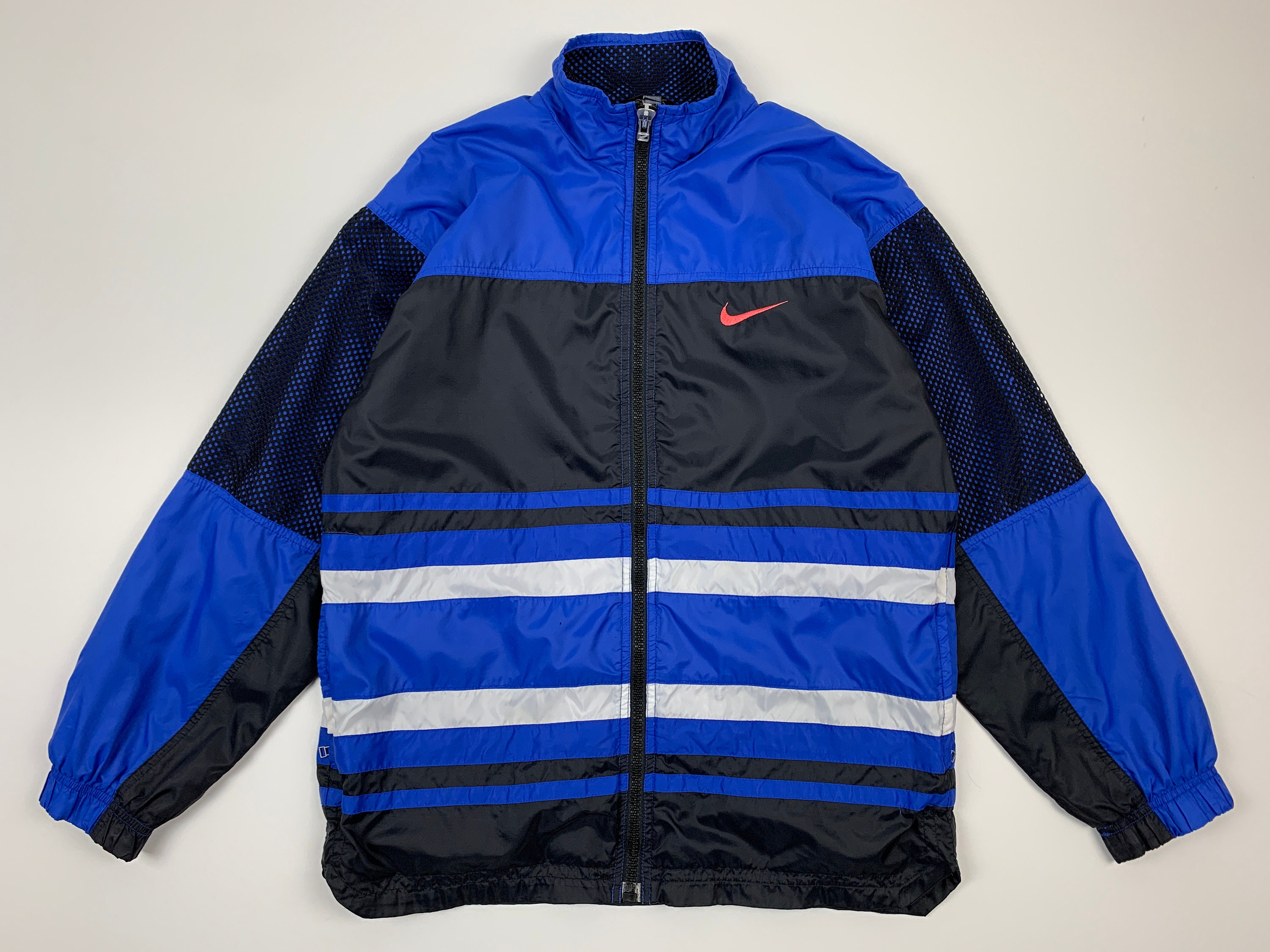 Kan niet warm shuttle Nike Vintage 90s Full Zip Jacket Retro Windbreaker Big Logo - Etsy