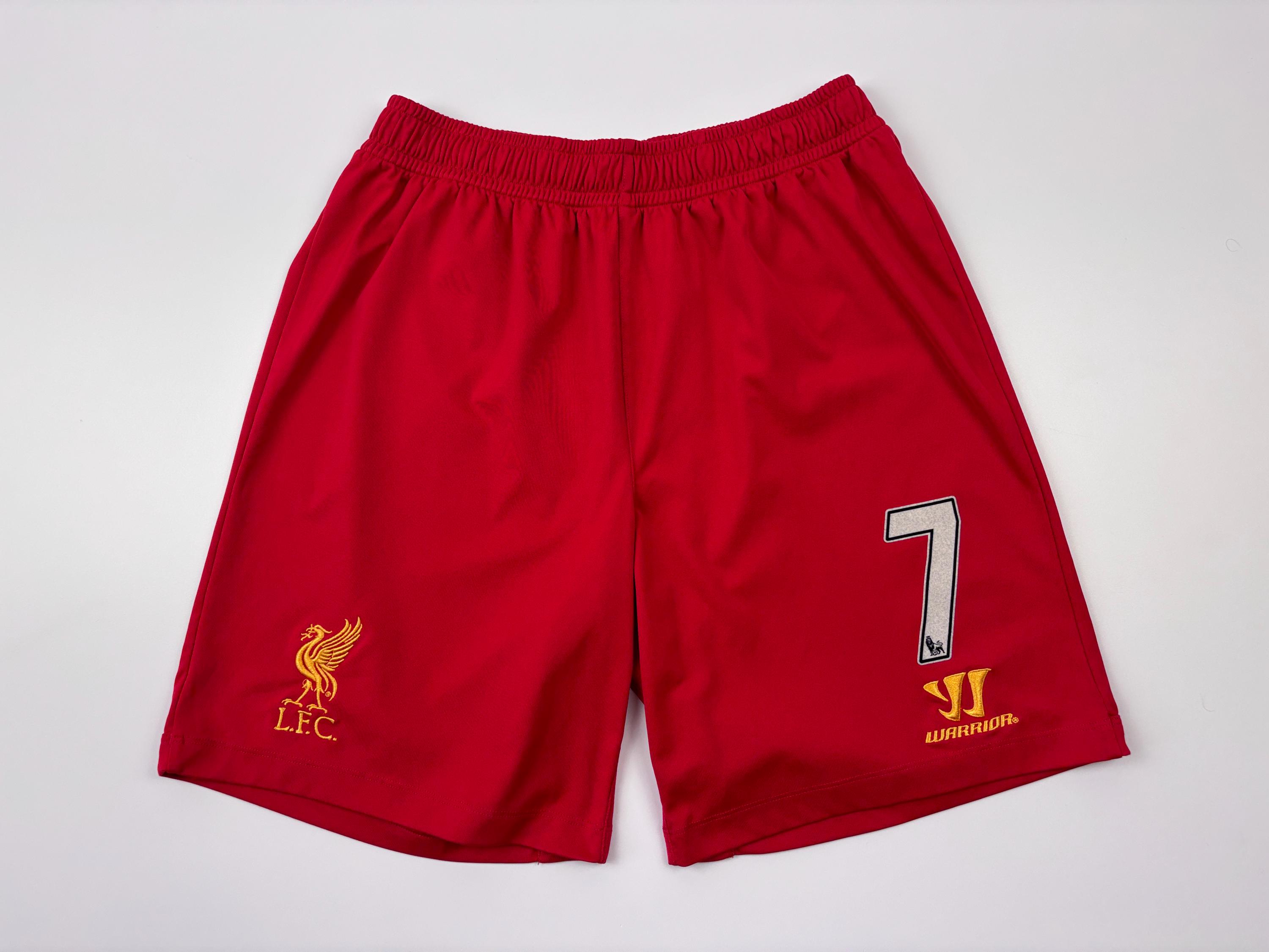 Short de football domicile FC Liverpool #7 Warrior rouge pour