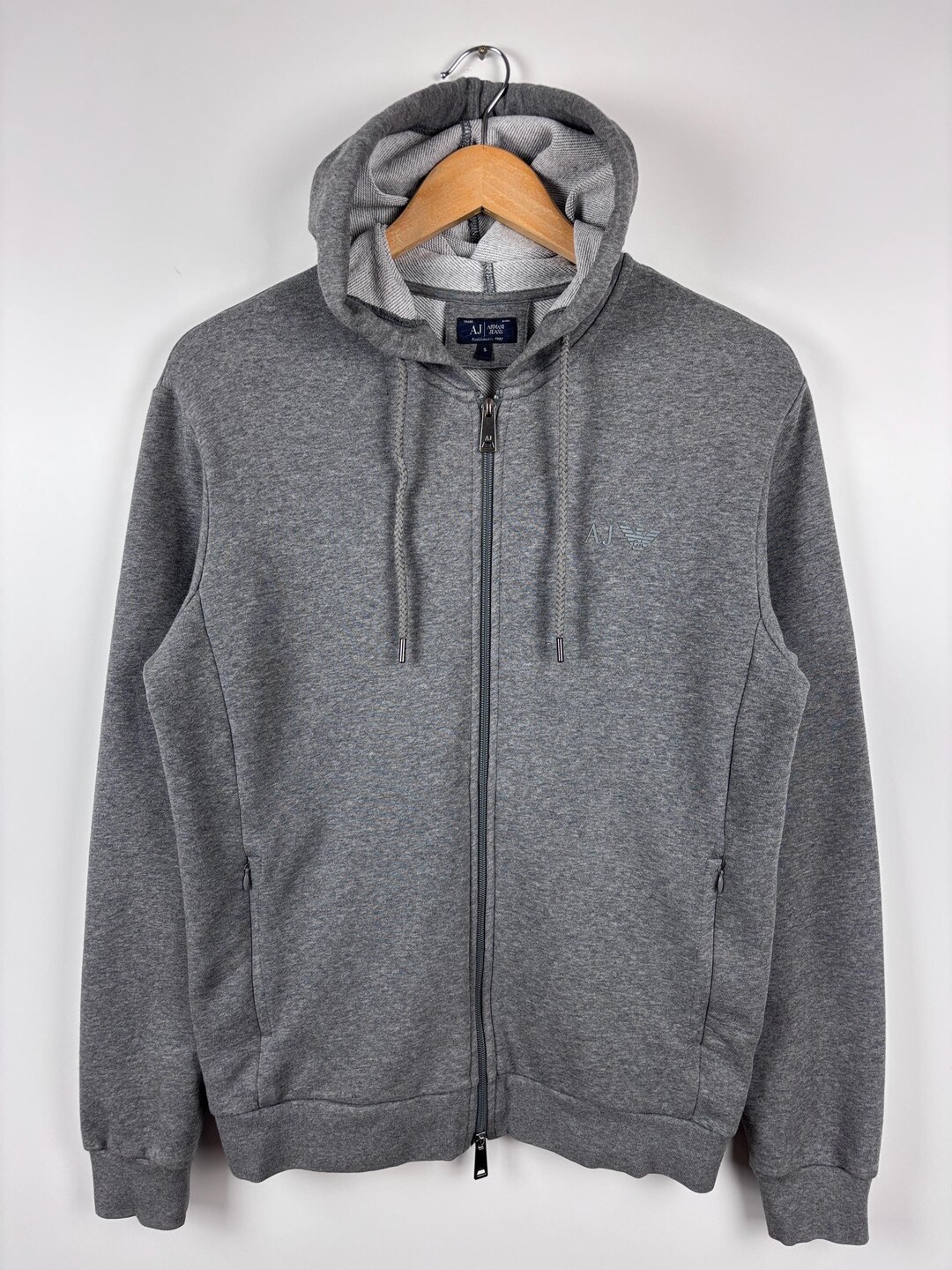 Mens Armani Jeans Zip Hoodie Sweatshirt Gray Size S - Etsy
