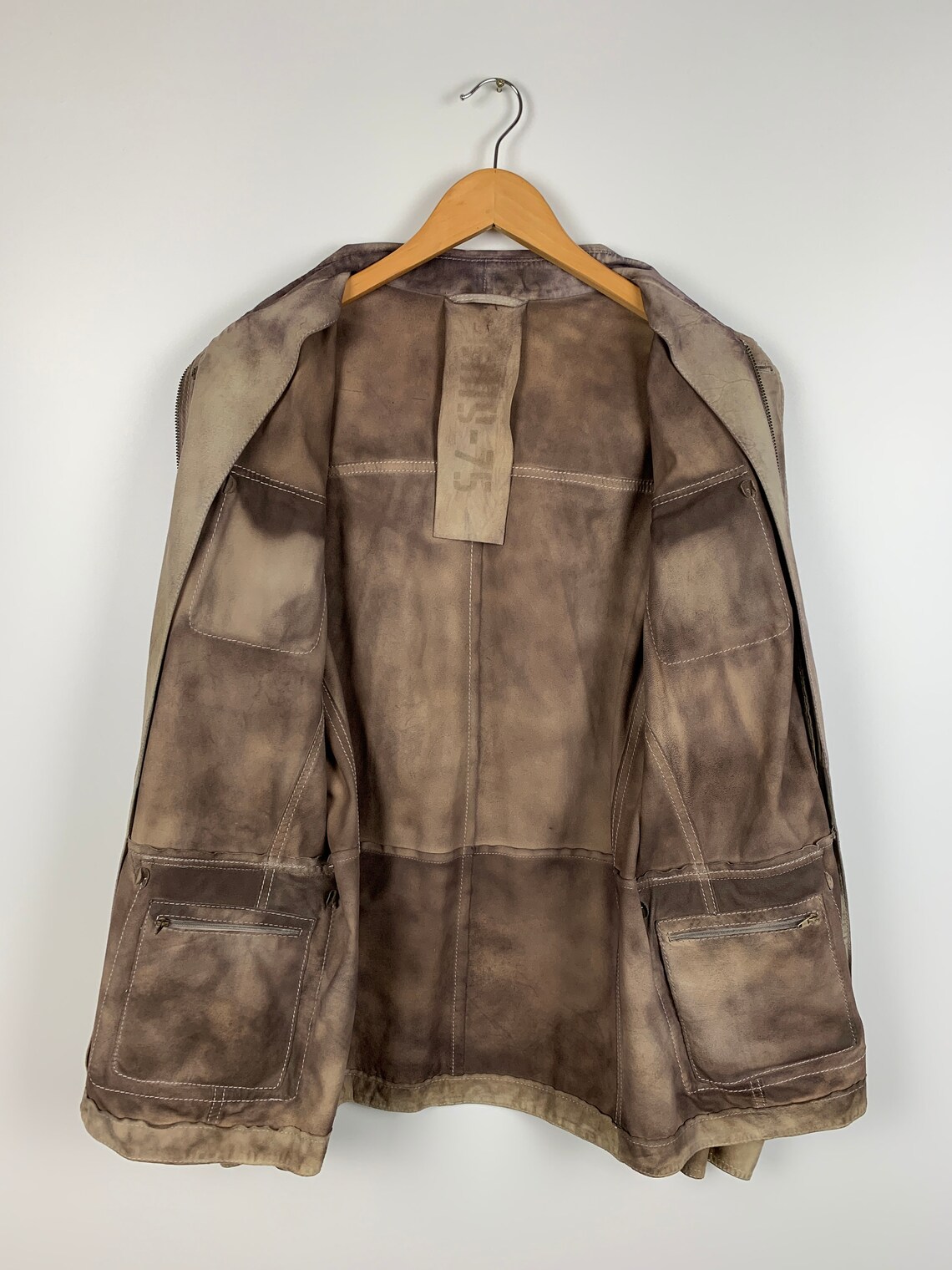 Men's Gimos gms-75 Leather Jacket Size M | Etsy