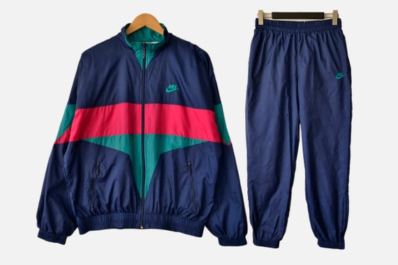 Vintage 90s Nike Tracksuit Set Jacket Pants Windbr