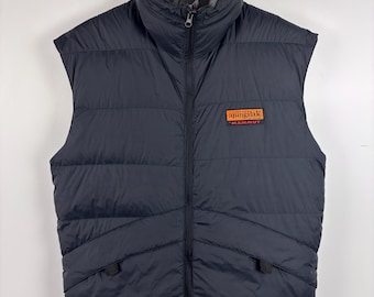 Vintage Mammut Ajungilak Down Puffer Vest Jacket Blue Mens Size S
