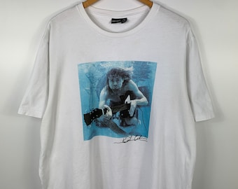 Camiseta Nirvana Kurt Cobain 2019 Blanco Hombre Talla XXL