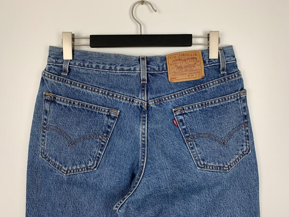 Mens Vintage Levis 550 Blue Denim Jeans Made In U… - image 5