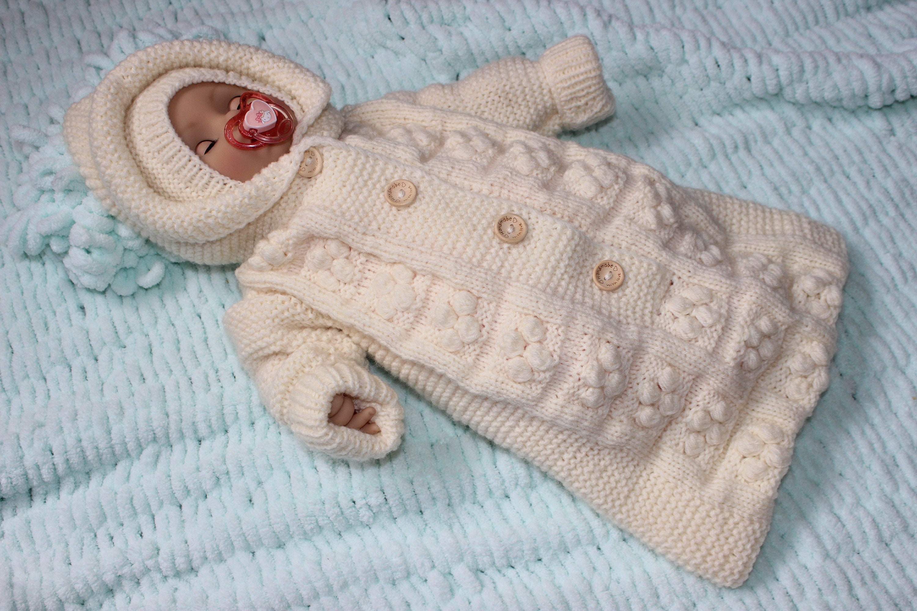 Coming Home Outfit Winter Knit baby cocoon | Etsy