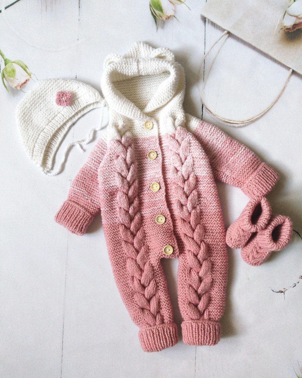 Coming home outfit Going home outfit girl Wool jumpsuit | Etsy
