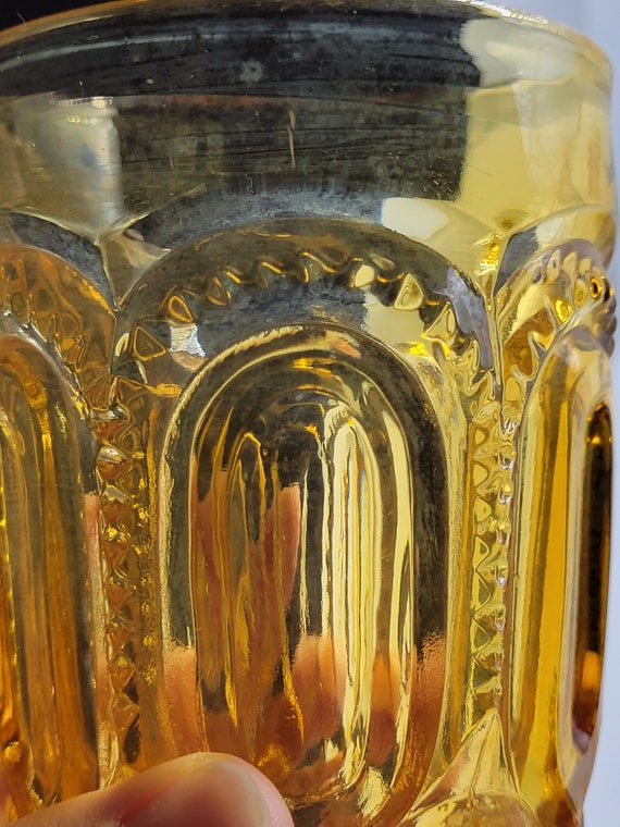 MCM LE Smith Moon & Star Amber Gold Footed Iced Tea Glasses ~ Vintage  Glassware, Mid Mod Pedestal Barware Cocktail Tumbler Drinking Glasses - Etsy