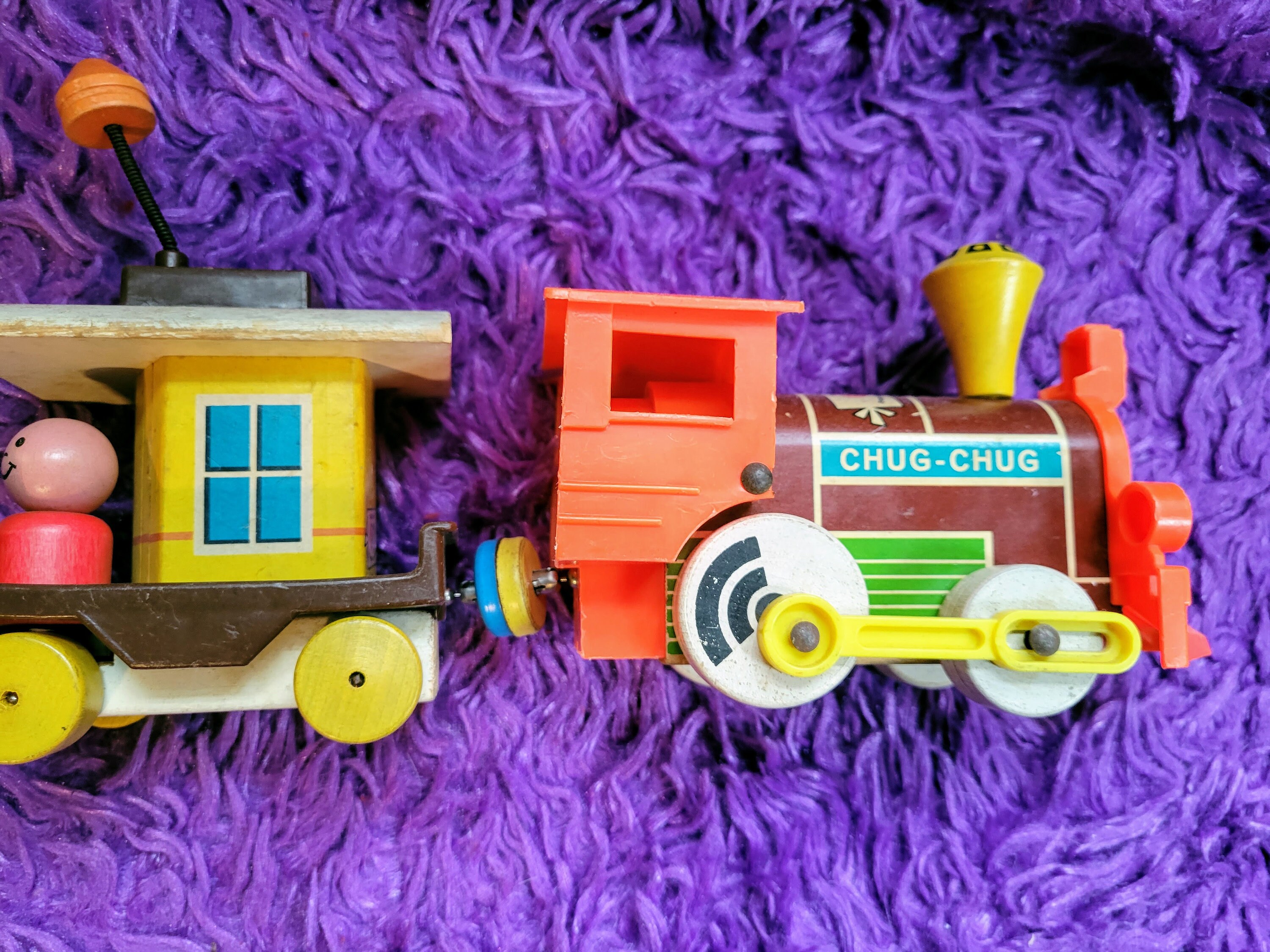 Vintage Fisher Price 1964 Chug Chug Train ~ Retro Children's Toy