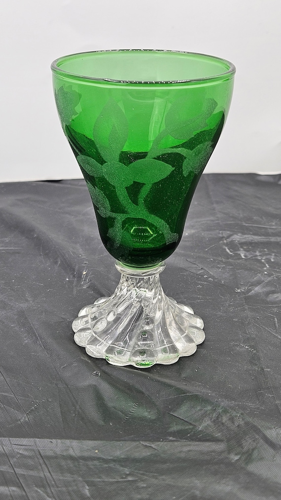 Anchor Hocking Burple Inspiration Emerald Green Drinking Glasses