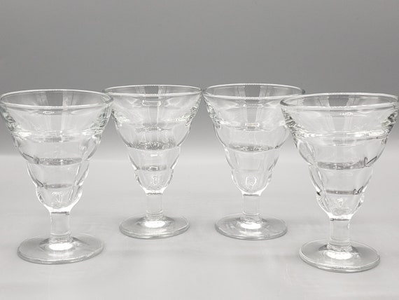 Set of 4 MCM Saturn Ring Style Cordial, Wine or Dessert Glasses ~ Duralex,  France Stemmed Cocktail Glasses ~ Midcentury Atomic Style Glasses - Etsy