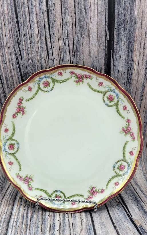 Porcelain Luncheon Plates Made in Germany Set of 7 Etsy