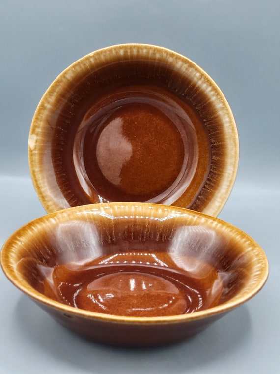 Anchor Hocking Sierra Brown Drip Pottery Stoneware Etsy New Zealand