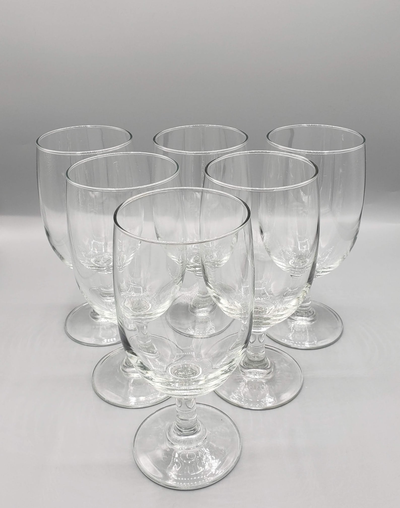 Set of 6 Clear Tall Water Goblets 16 oz Drinking Glasses | Etsy