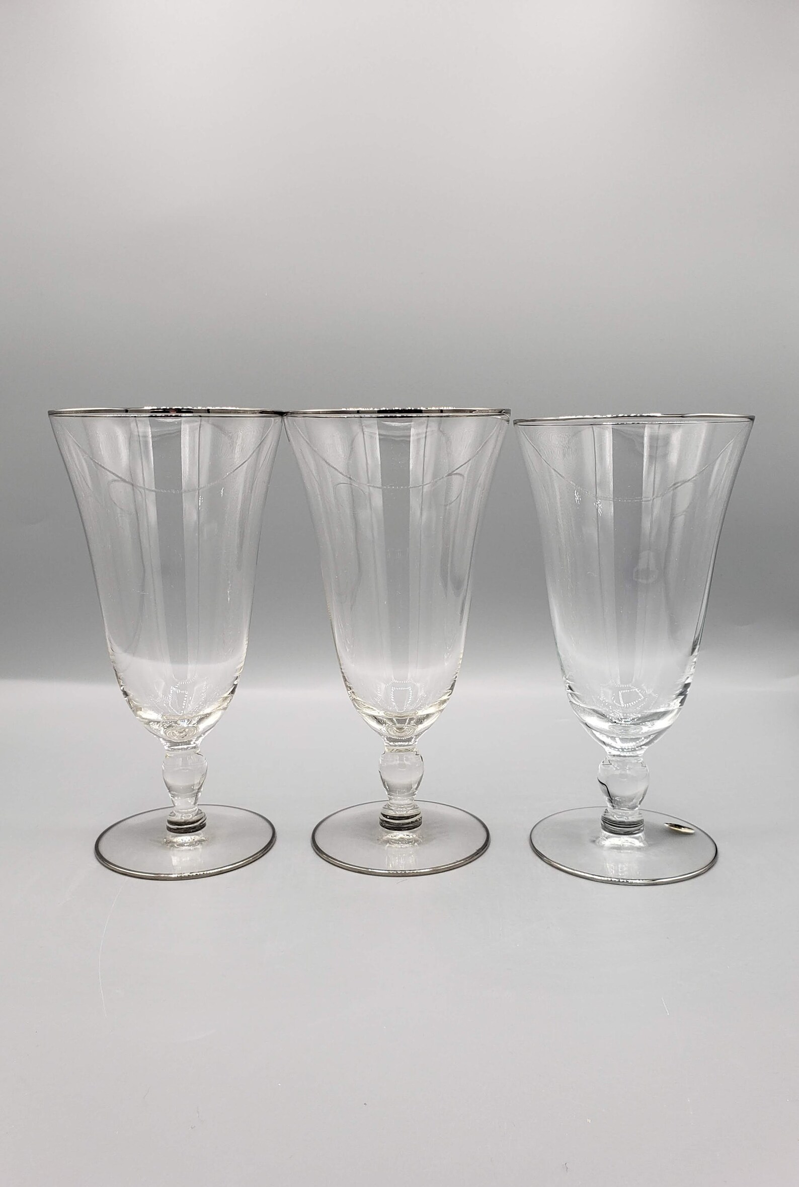 Vintage Lotus Glassware Prelude with Platinum Trim Sprite Etsy
