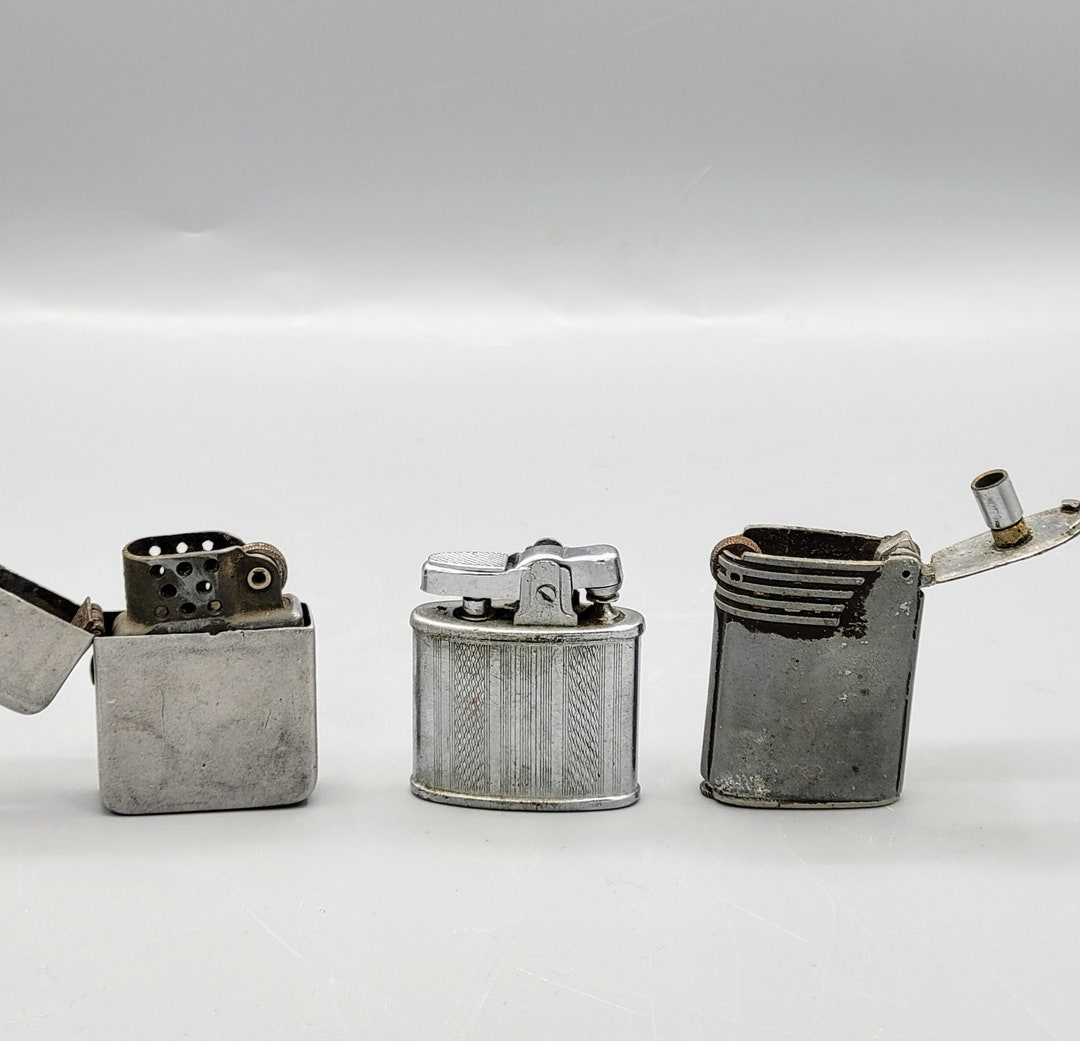 Unique Set Vintage Metal Lighters ~WWII Berkley Windproof