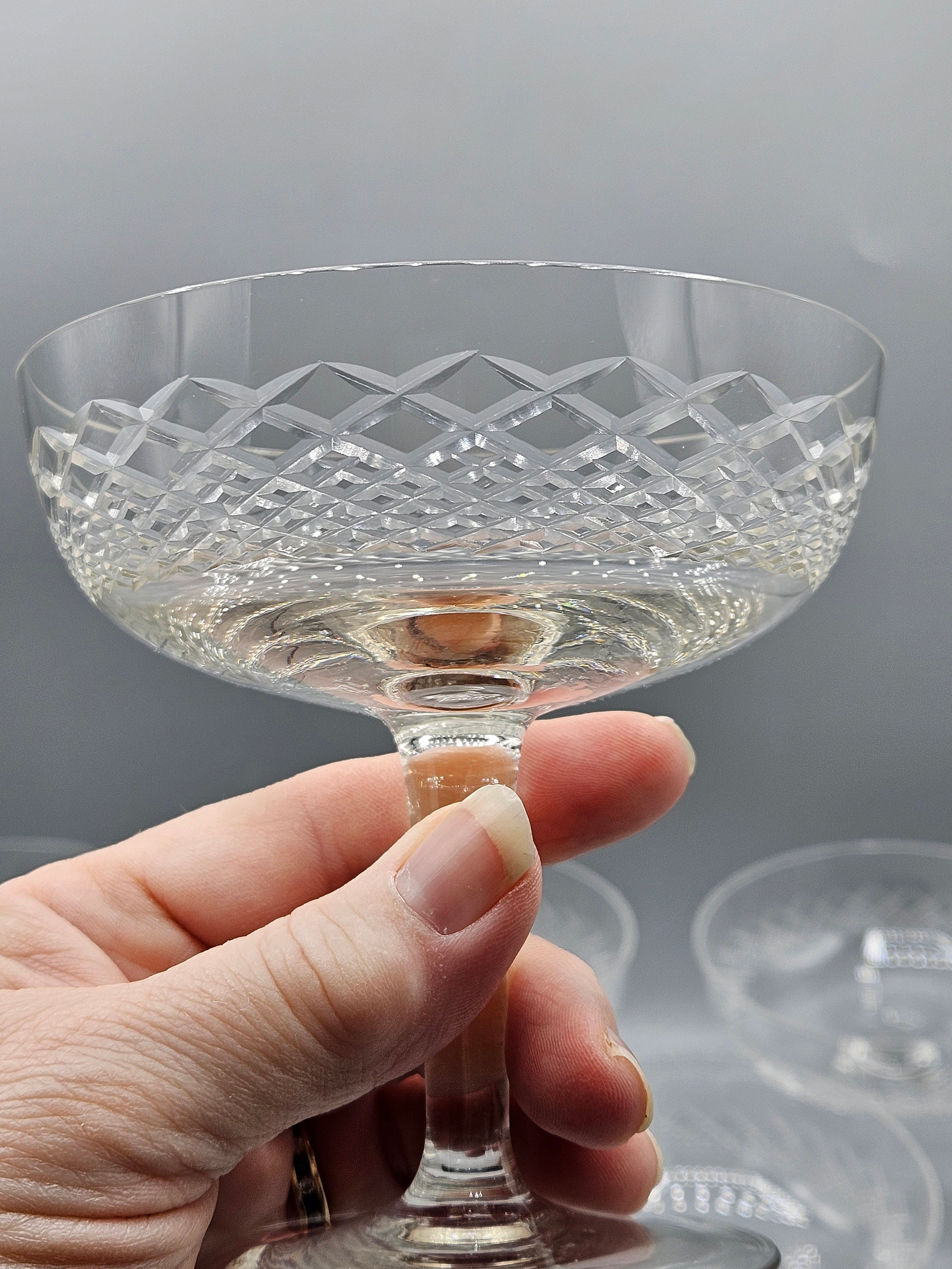 非売品deviseworks IGT cristal glass plate Vintage Lead Crystal Glass Serving Tray, Relish Dish, Snack