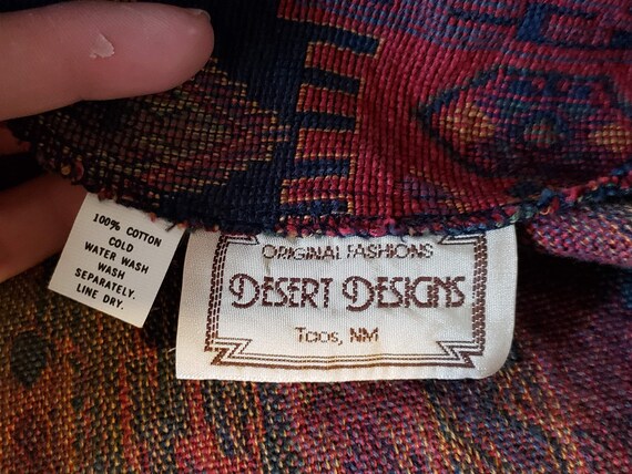 Vintage Western Woven Cotton Blazer by Desert Des… - image 7