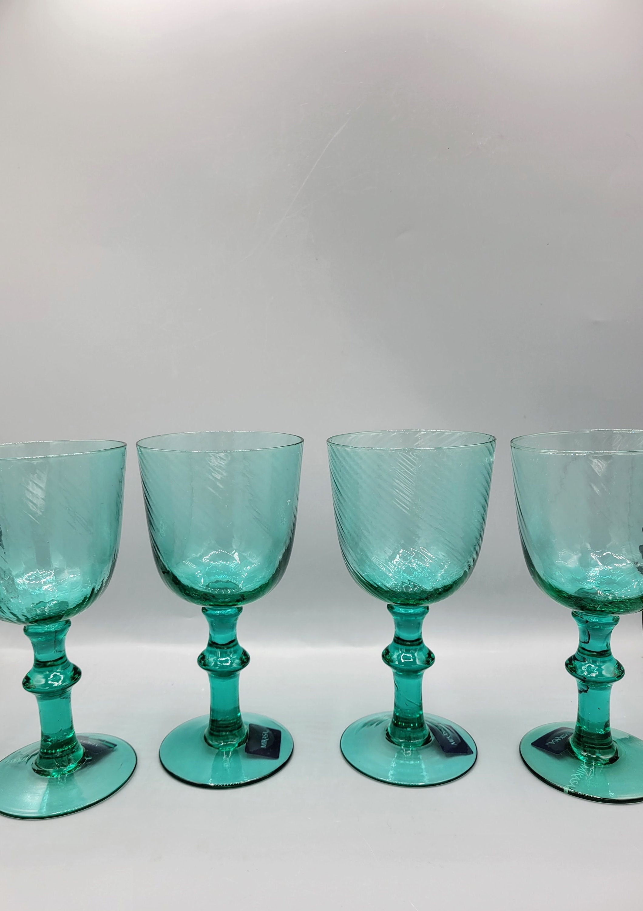 Mikasa Vintage Footed Iced Tea/Water Glasses Set of Five
