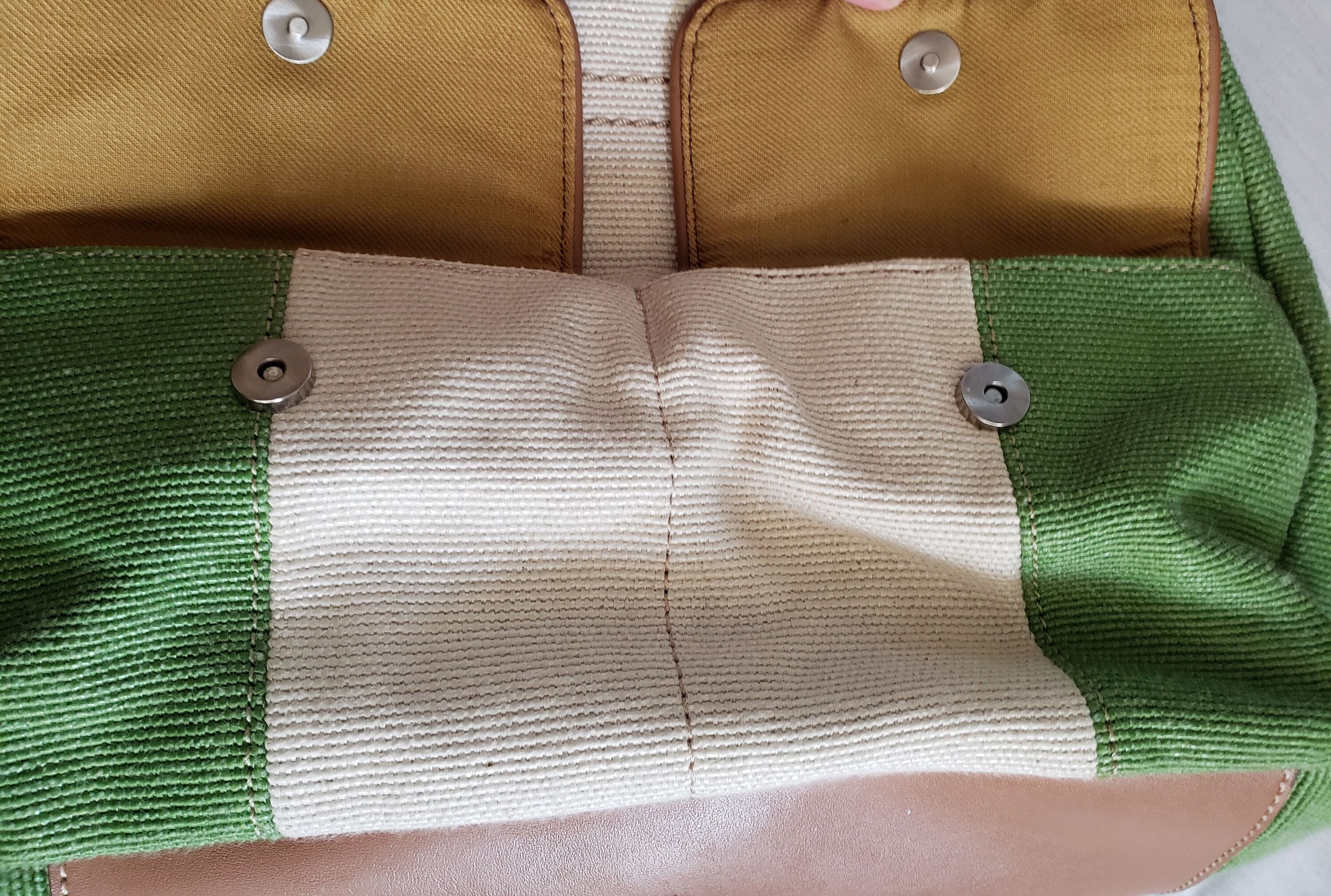 Unzipped Green Camo by New Vintage Handbags